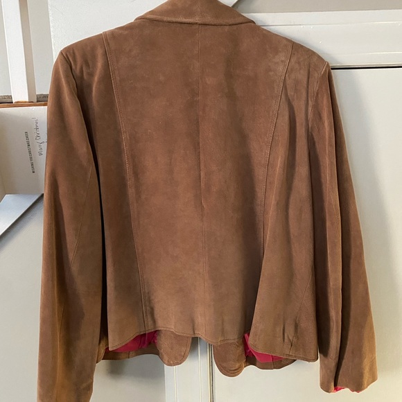 EUC Size 1X lined suede coat - Picture 2 of 4